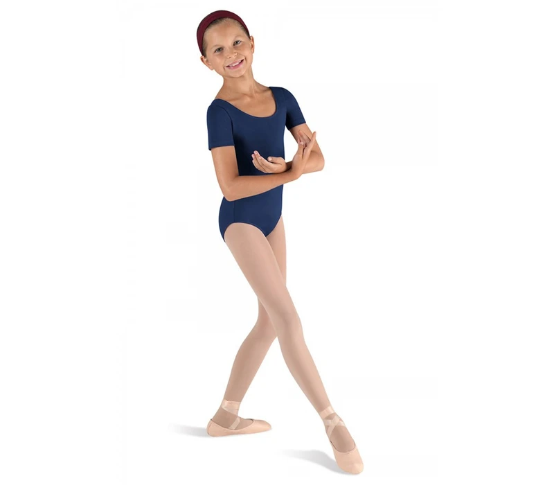 Bloch Ballet, Kinder-Baumwoll-Trikot mit kurzem Ärmel – Bloch Navyblau Bloch Ballet, Kinder-Baumwoll-Trikot mit kurzem Ärmel – Bloch Navyblau