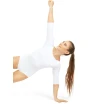Capezio Bootausschnitt-Trikot mit 3/4-Ärmeln, Balletttrikot - Weiß Capezio Bootausschnitt-Trikot mit 3/4-Ärmeln, Balletttrikot - Weiß