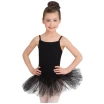 Capezio Tutu-Kleid, Kindertrikot mit Tutu-Röckchen - Schwarz