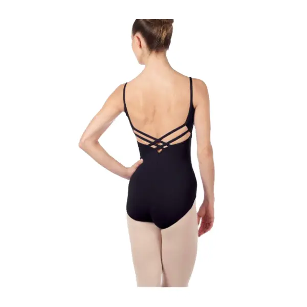 Capezio V-Neck, Damen-Ballett-Trikot mit dünnen Trägern