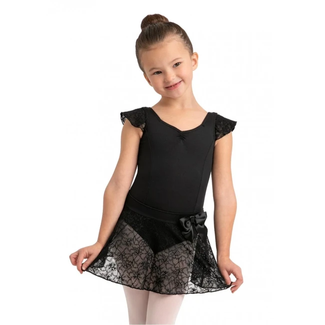 Capezio, Spitzenröckchen mit elastischem Bund - Schwarz Capezio, Spitzenröckchen mit elastischem Bund - Schwarz