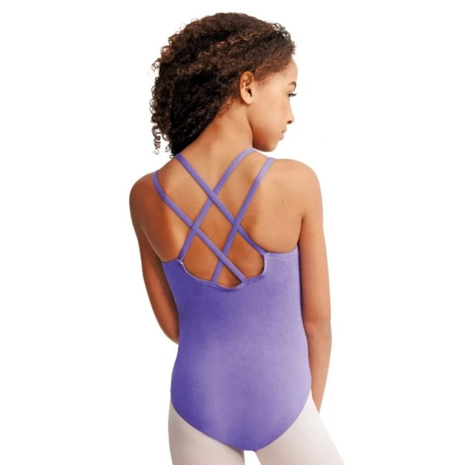 Capezio Camisole-Trikot mit Doppelträgern, Kinder-Balletttrikot – Violett Amethyst Capezio