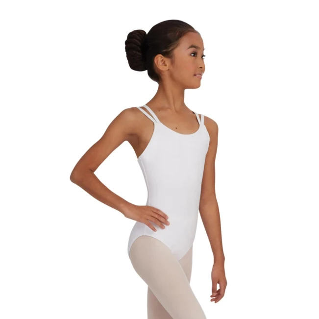 Trikot mit doppelten Trägern für Damen – Weiß Trikot mit doppelten Trägern für Damen – Weiß