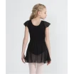 Capezio Flutter Sleeve Dress, Trikot mit Röckchen - Schwarz