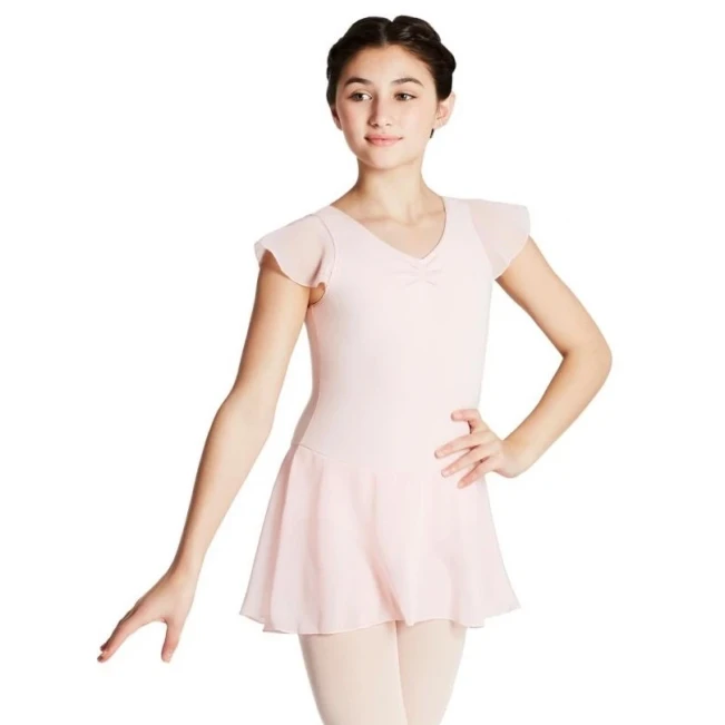 Capezio Kleid mit Flatterärmeln, Trikot mit Röckchen – Rosa Capezio Capezio Kleid mit Flatterärmeln, Trikot mit Röckchen – Rosa Capezio