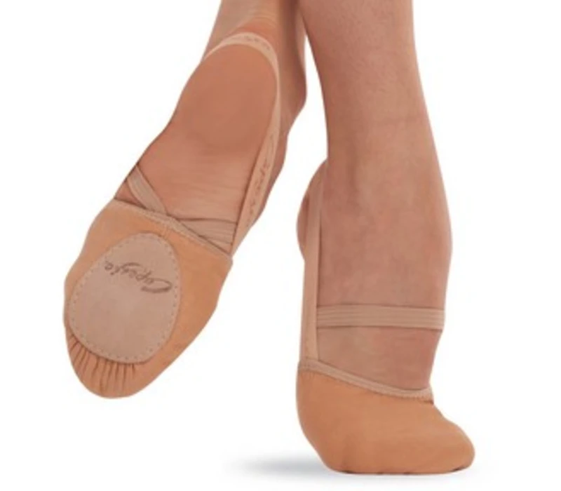 Capezio Hanami PIROUETTE, elastische Tanzspitzenschuhe für Kinder - Hautfarben - nude