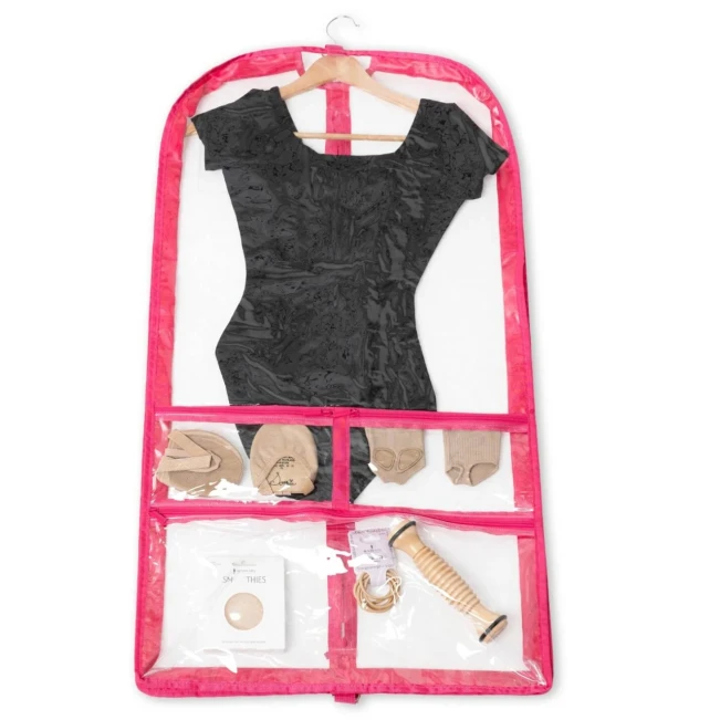 Capezio, Kleidertasche mit farbigem Besatz - Pink - Hot Pink