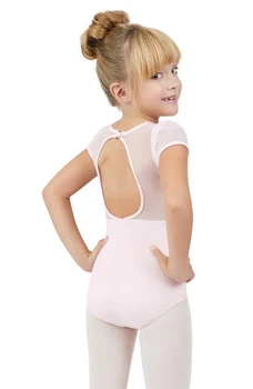 Capezio Puffärmel-Trikot mit Schlüsselloch-Ausschnitt am Rücken, Kindertrikot