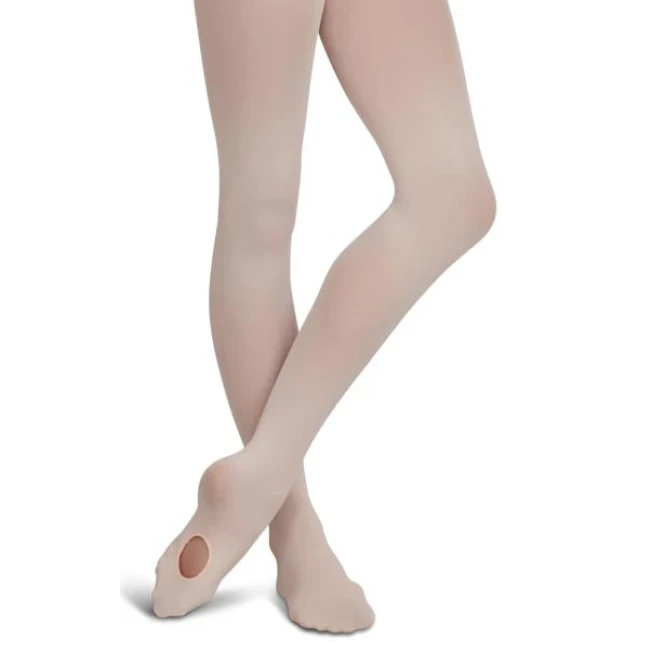 Capezio ultra soft transition tights, konvertierbare Strumpfhosen für Kinder - Rosa light ballet Capezio Capezio ultra soft transition tights, konvertierbare Strumpfhosen für Kinder - Rosa light ballet Capezio
