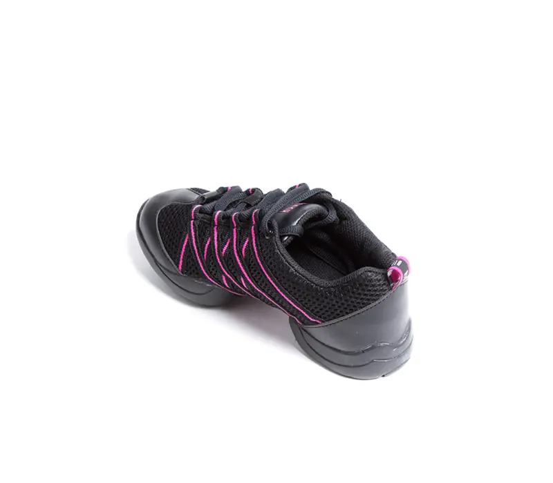 Bloch Criss Cross, Sneaker für Damen – Schwarz/Rosa