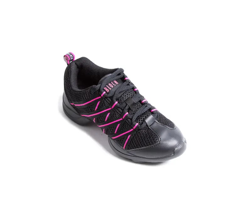 Bloch Criss Cross, Kinder-Sneakers - Schwarz/Pink