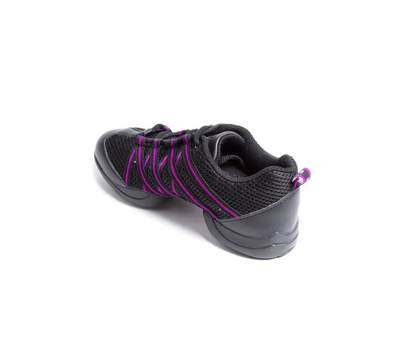 Bloch Criss Cross, Kinder-Sneaker - Schwarz/Lila