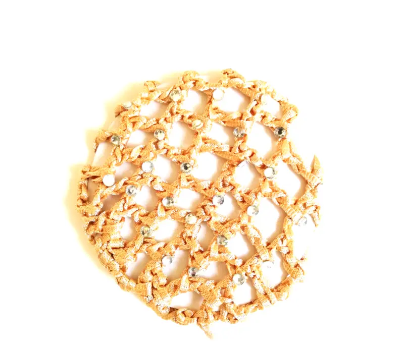 Dansez Vous Duttabdeckung, Haargummi mit Kristall - Gold