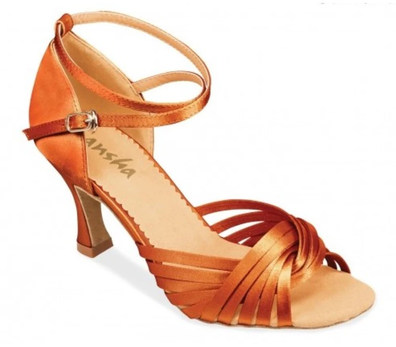 Sansha Ashley, Schuhe für Gesellschaftstanz - Dunkelbeige Sansha