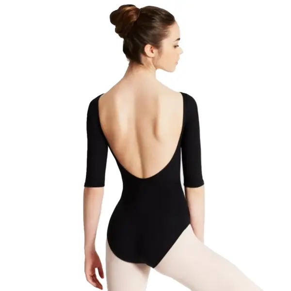 Capezio Bootsausschnitt-Balletttrikot mit 3/4-Ärmeln